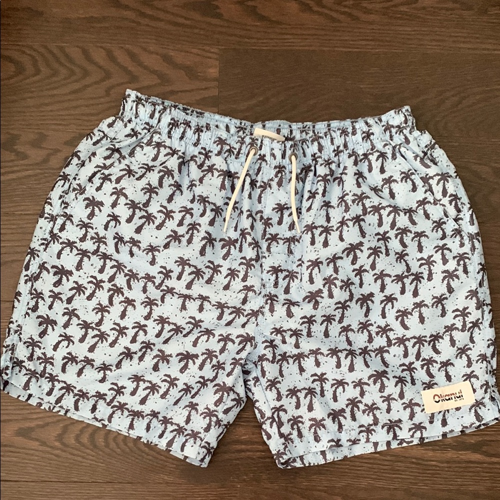 3/$25

Blue and Black Swim Trunks with Elastic Waistband